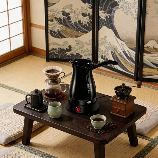 Turkish Electric Coffee & Milk Maker – Anti-Scald Kettle