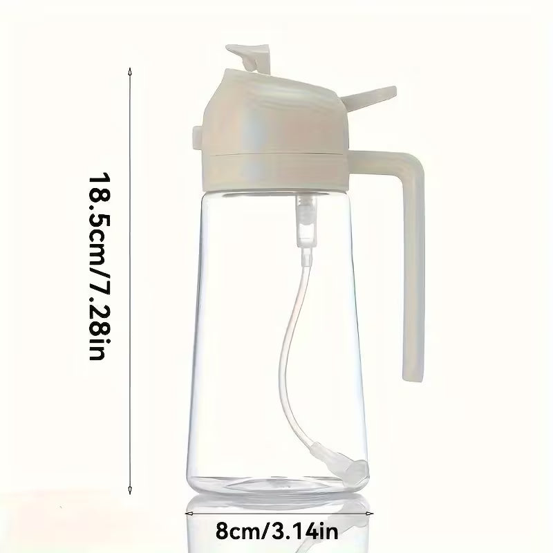 Portable 2-in-1 Olive Oil Sprayer and Pourer – Kitchen Oil Spray Bottle