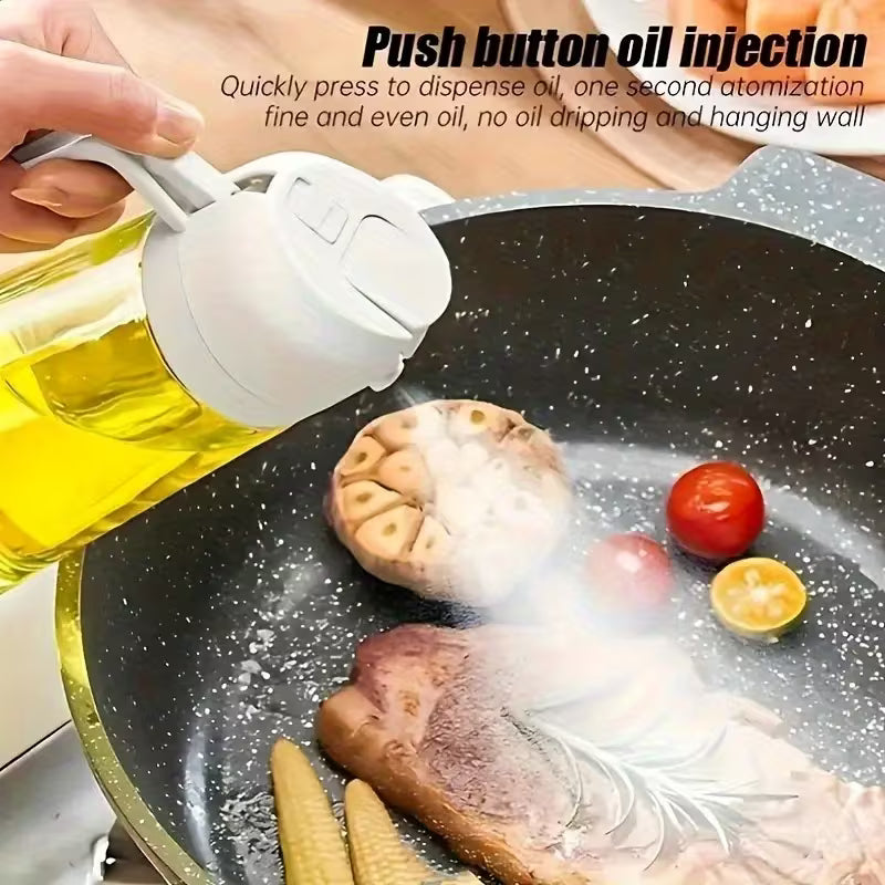 Portable 2-in-1 Olive Oil Sprayer and Pourer – Kitchen Oil Spray Bottle